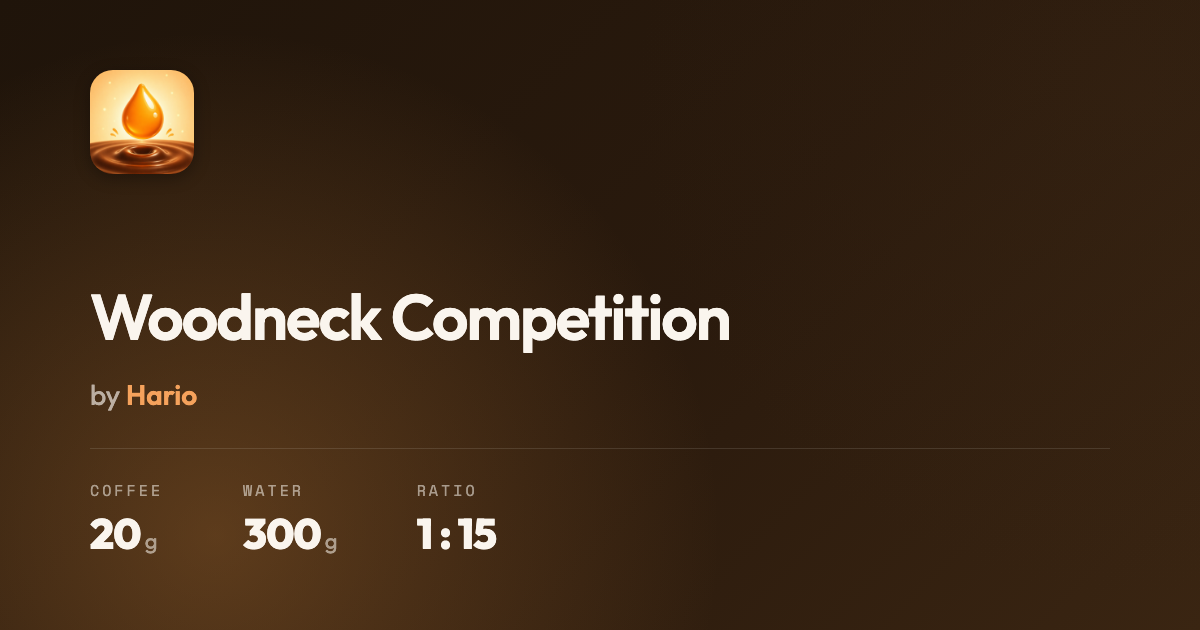 Woodneck Competition
