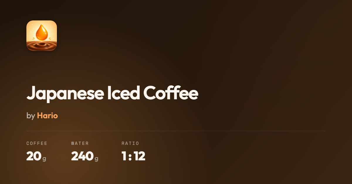 Iced Coffee Japonês
