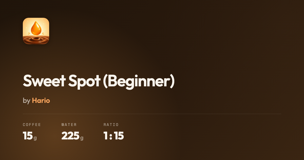 Sweet Spot (Iniciante)
